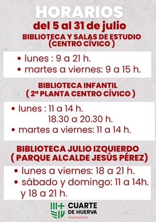 Centro Cívico Horario Verano