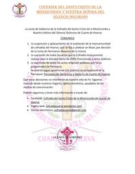 Comunicado De La Cofradía (1)