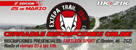 3ª EDICIÓN EXTEPA TRAIL CUARTE DE HUERVA - Ayuntamiento de Cuarte de ... 3ª EDICIÓN EXTEPA TRAIL CUARTE DE HUERVA - Ayuntamiento de Cuarte de ...