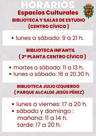 Nuevos Horarios Centro CÍvico