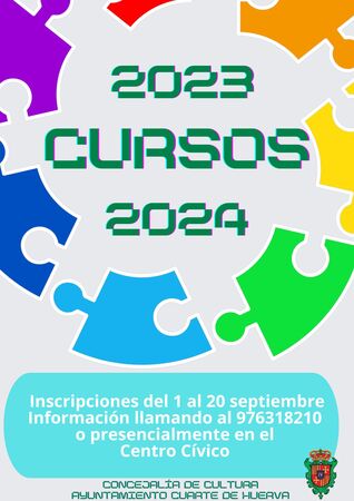 Cartel Cursos Cultura 2023 2024